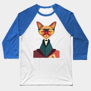 Alexander Mittens, a Cat that is just not amused Baseball T-Shirt